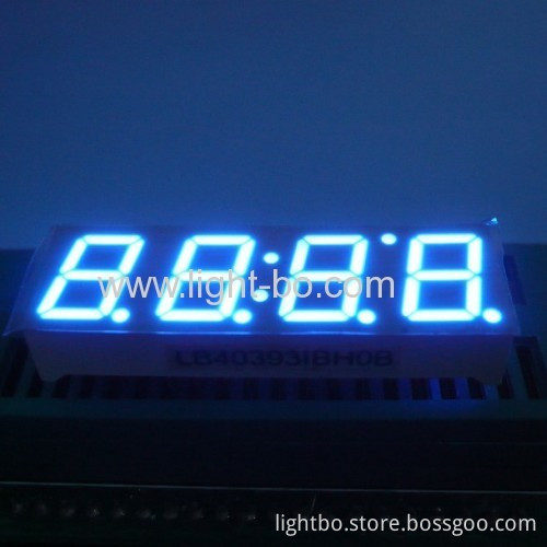 Ultra Bright Blue 0.39" (10mm) Anode 4-digit 7 Segment Led Display
